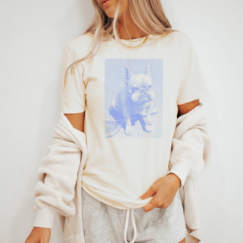 Grumpy Bulldog Minimalist Pet Tee